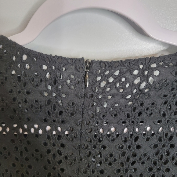 Needle & Thread Black Ruffle Eyelet Dress Broderie Size US 6 Spring Summer - Picture 8 of 12